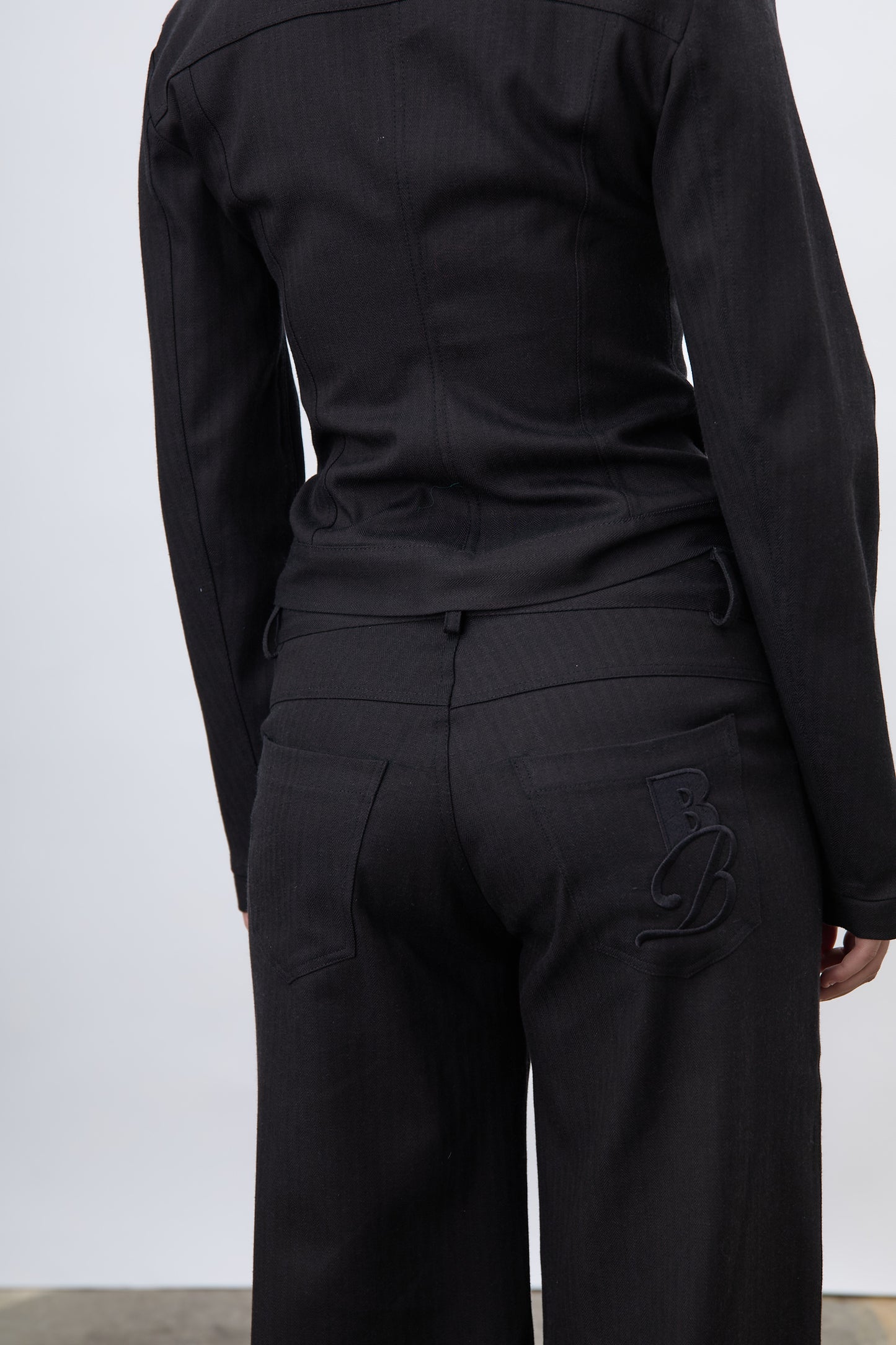 Vienna Black Herringbone Jacket