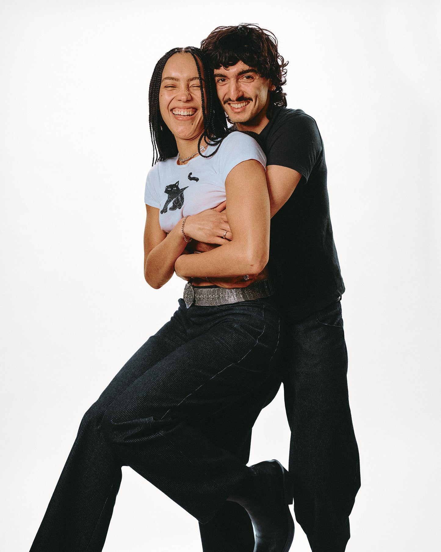 Vienna Black Pinstripe Jeans