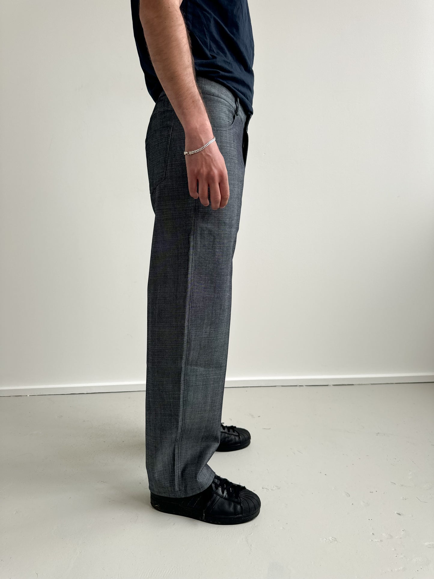 Unisex Vienna Blue Grey Jeans