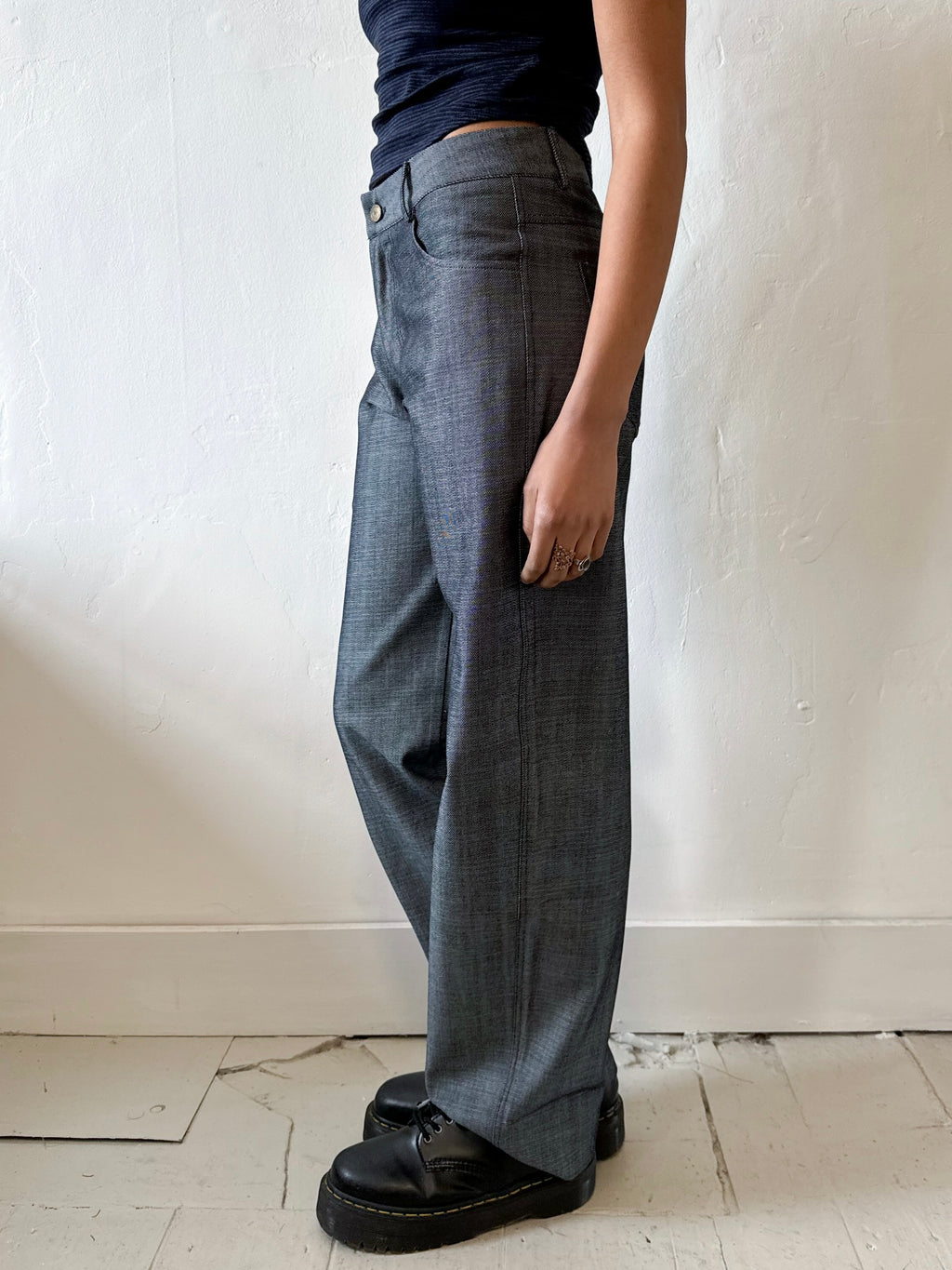 Unisex Vienna Blue Grey Jeans