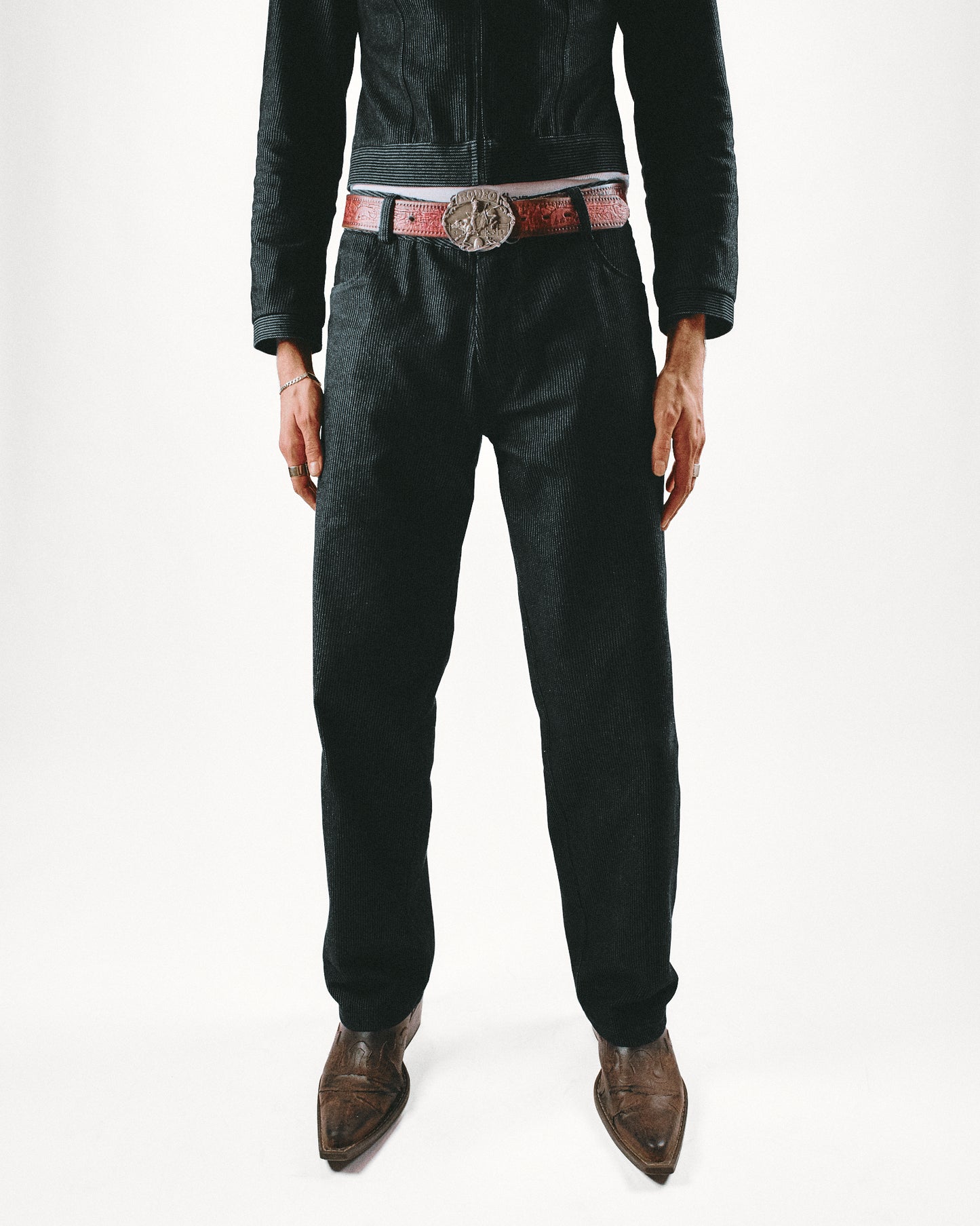 Vienna Black Pinstripe Jeans