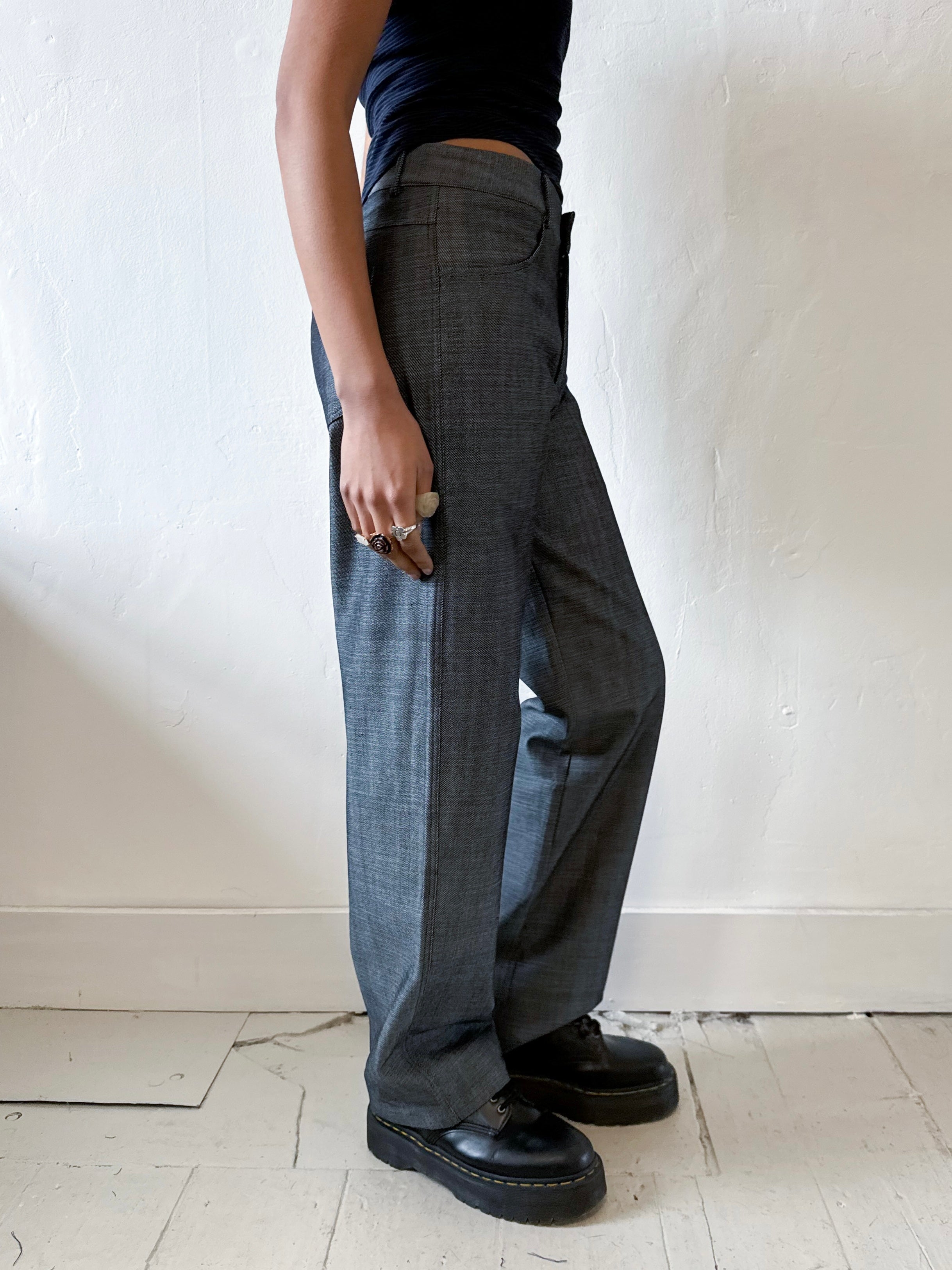 Unisex Vienna Blue Grey Jeans