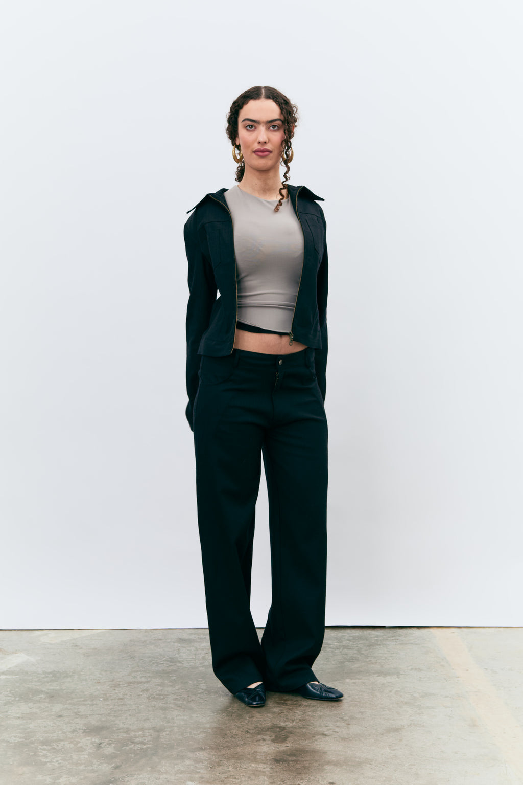 Vienna Black Herringbone Jacket