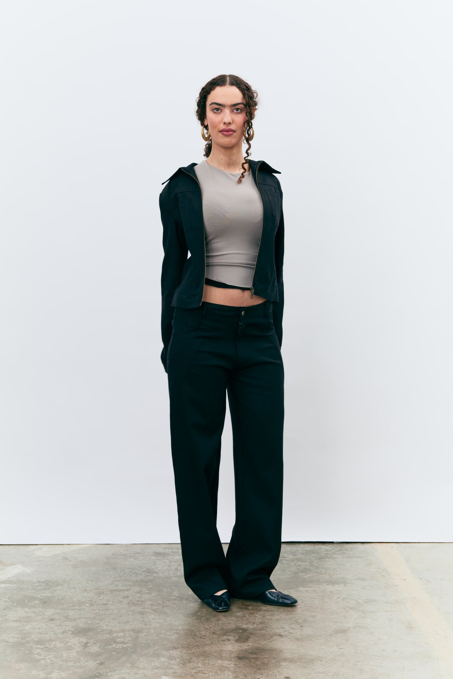 Vienna Black Herringbone Jacket