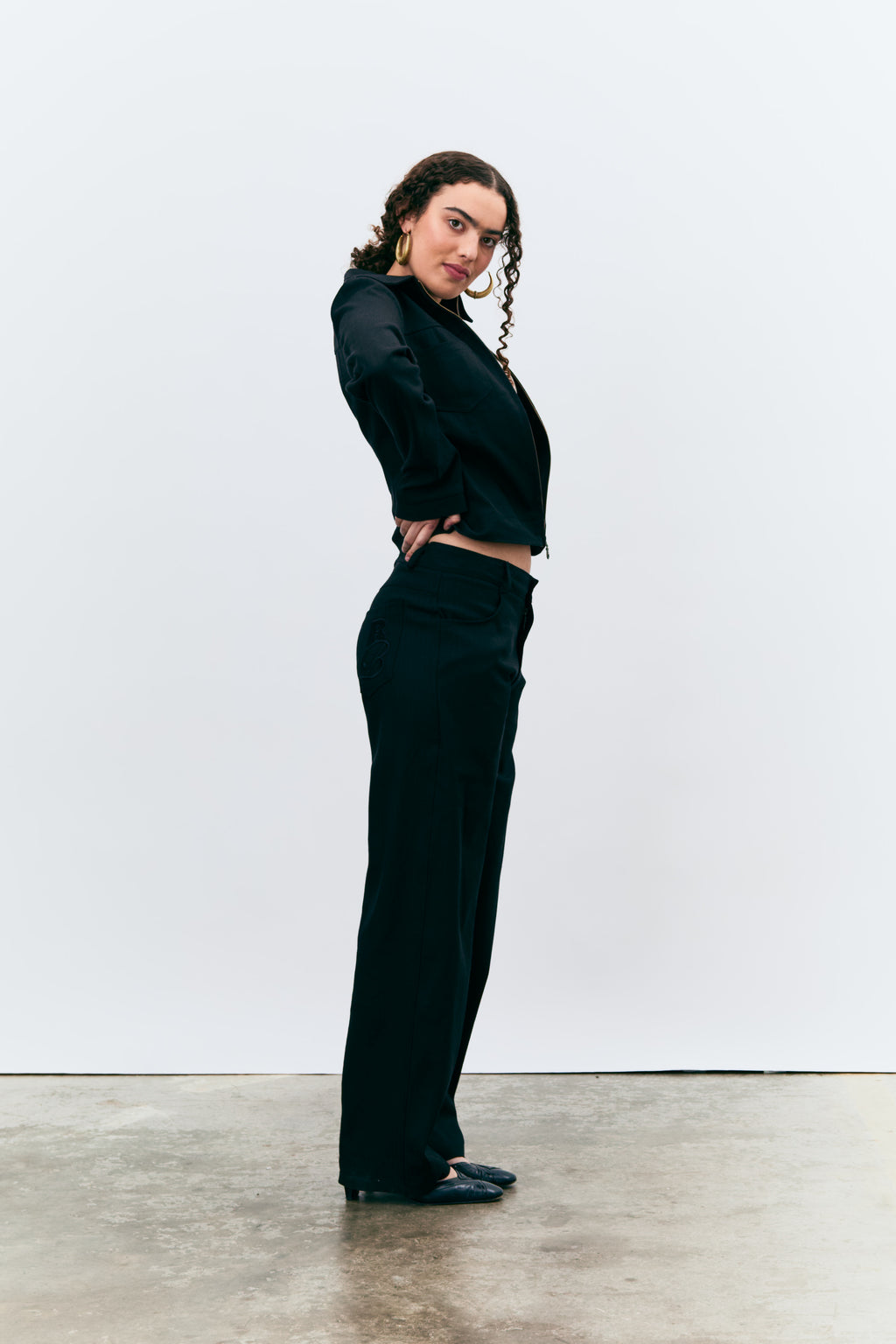 Vienna Black Herringbone Jacket
