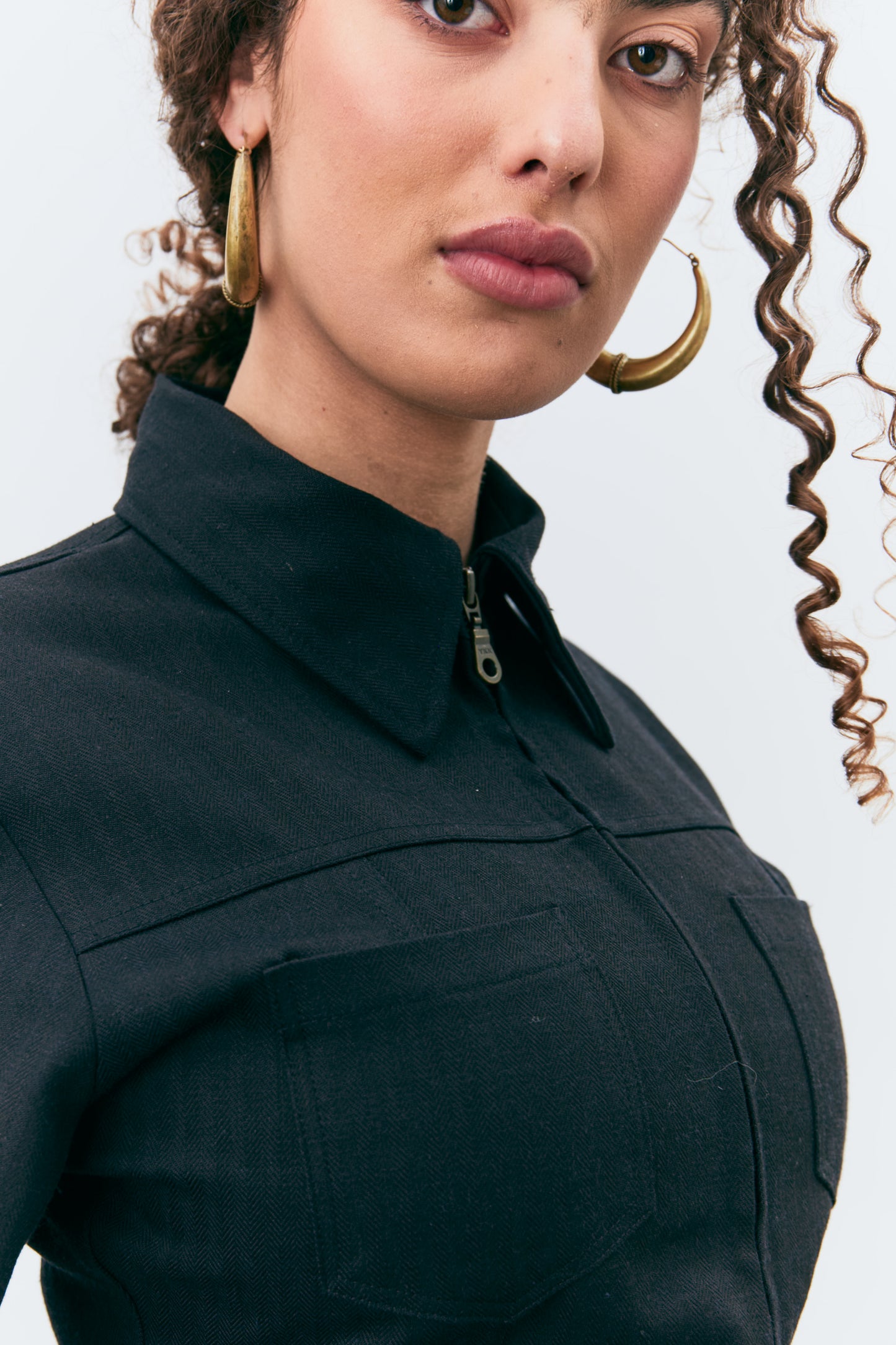 Vienna Black Herringbone Jacket