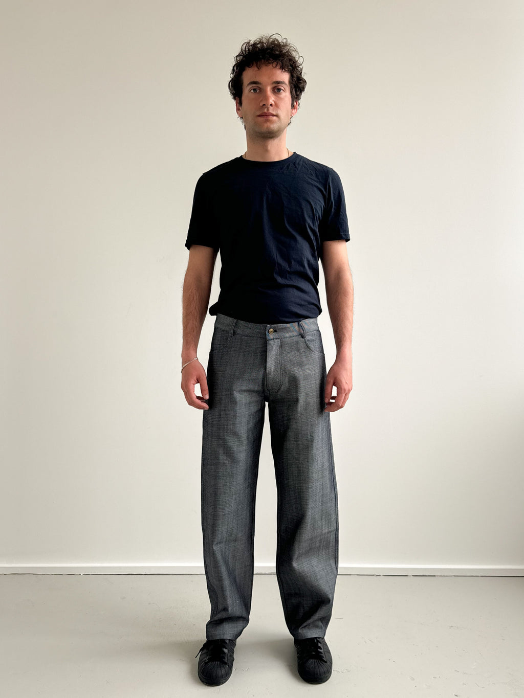 Unisex Vienna Blue Grey Jeans