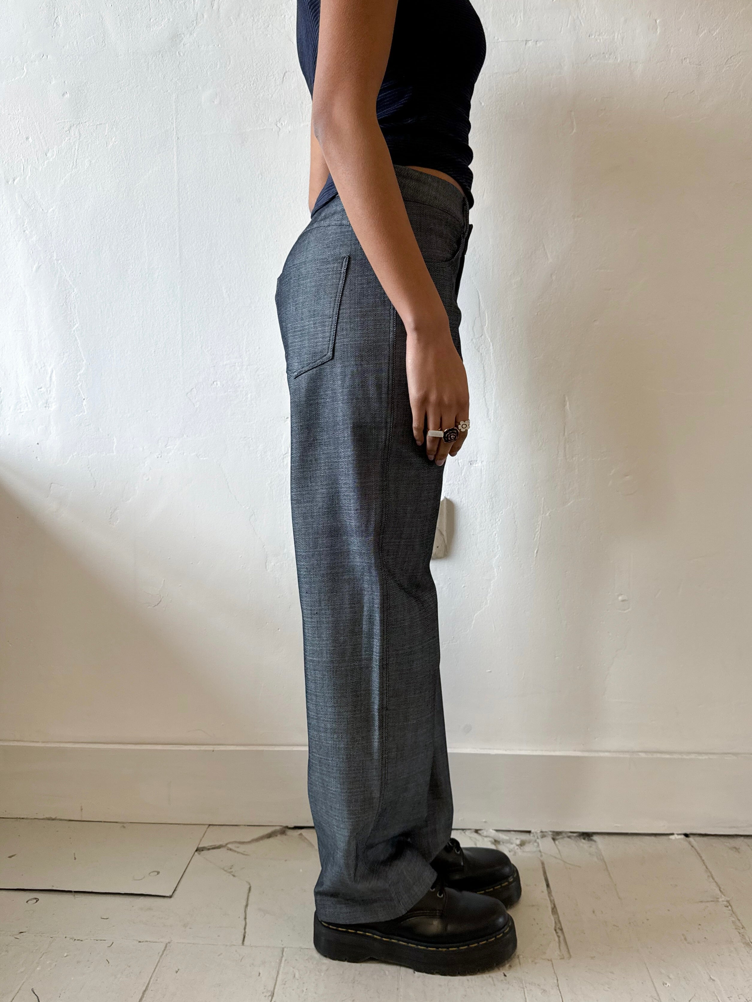 Unisex Vienna Blue Grey Jeans
