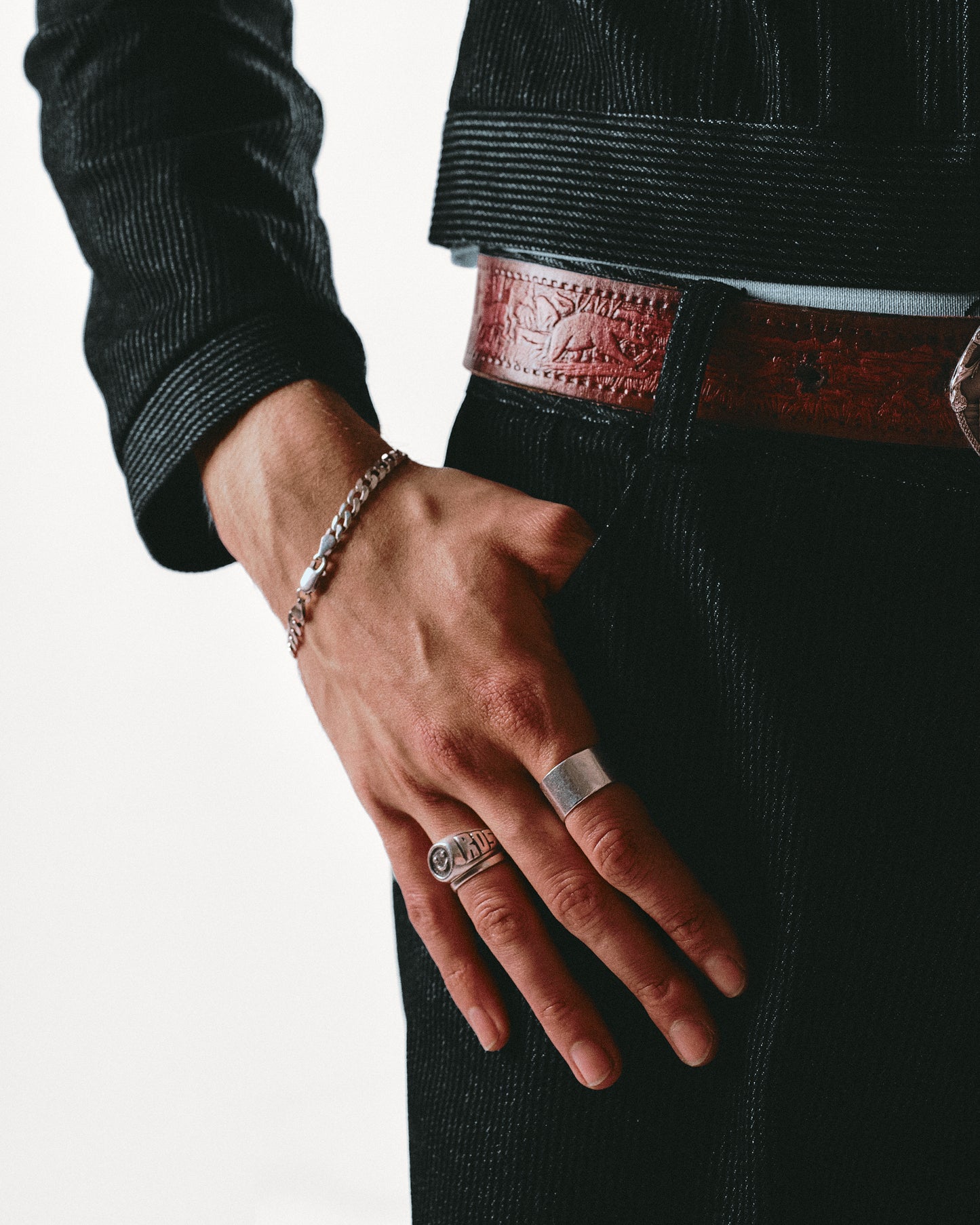 Vienna Black Pinstripe Jeans