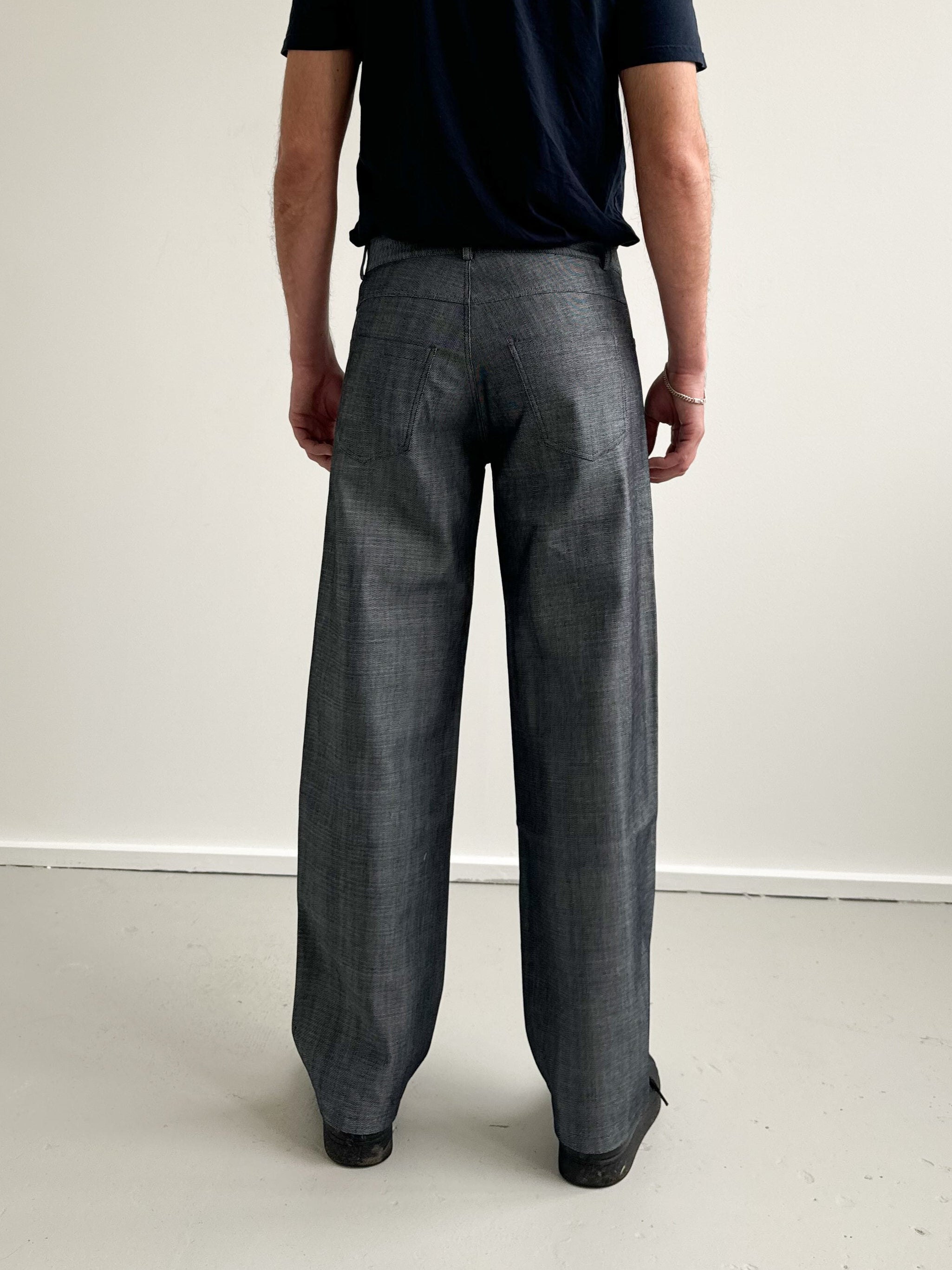 Unisex Vienna Blue Grey Jeans