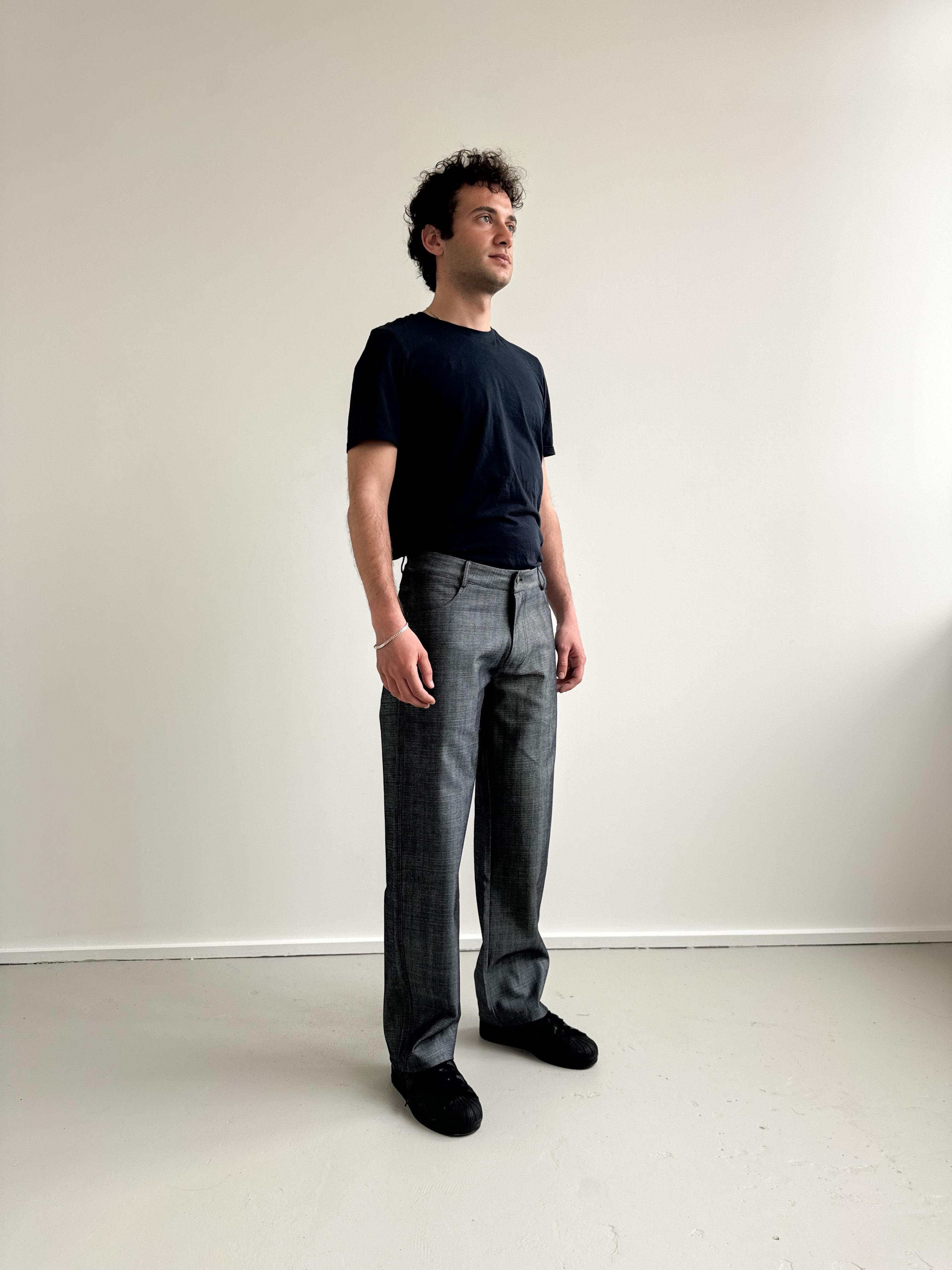 Unisex Vienna Blue Grey Jeans