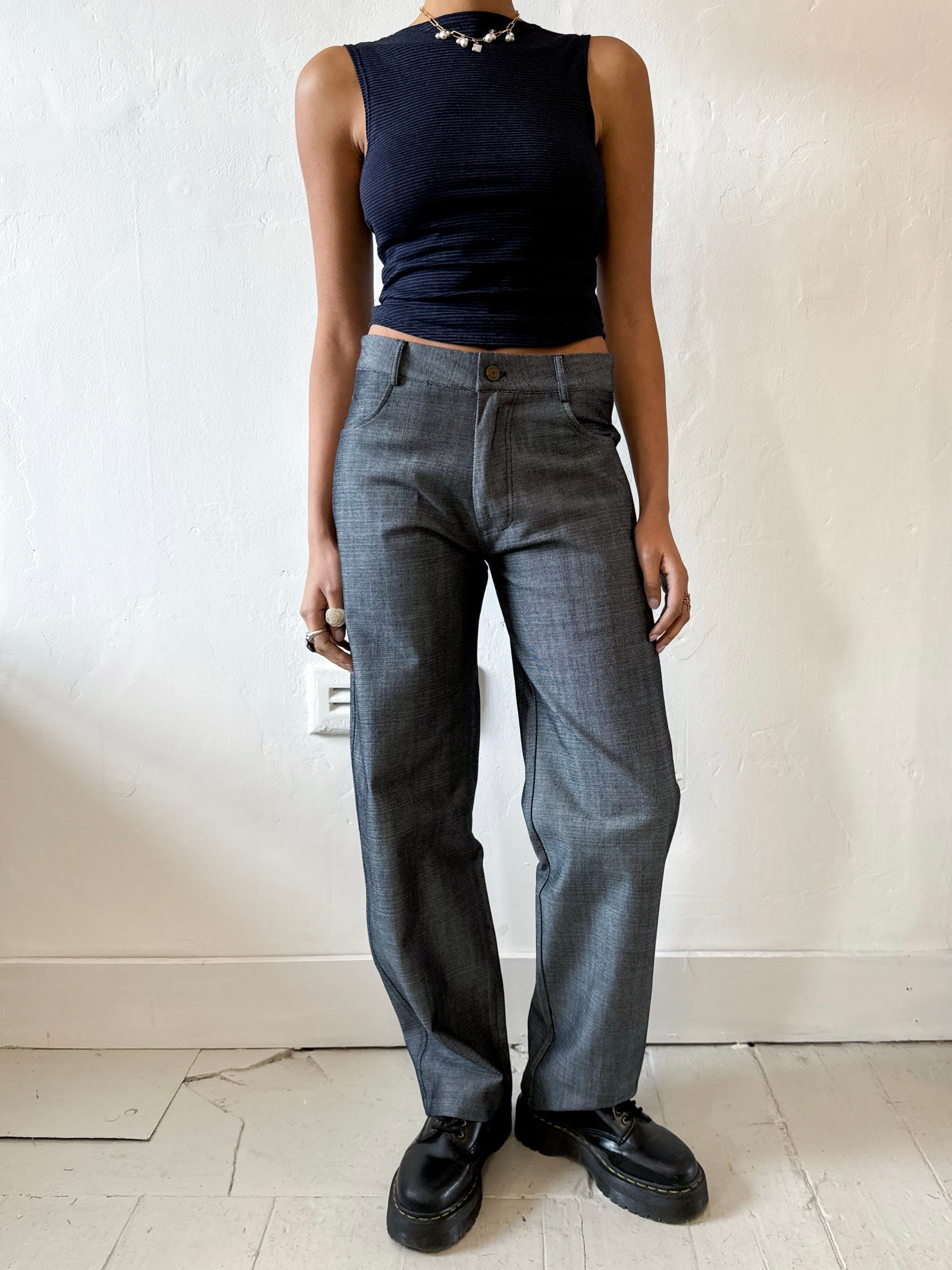 Unisex Vienna Blue Grey Jeans