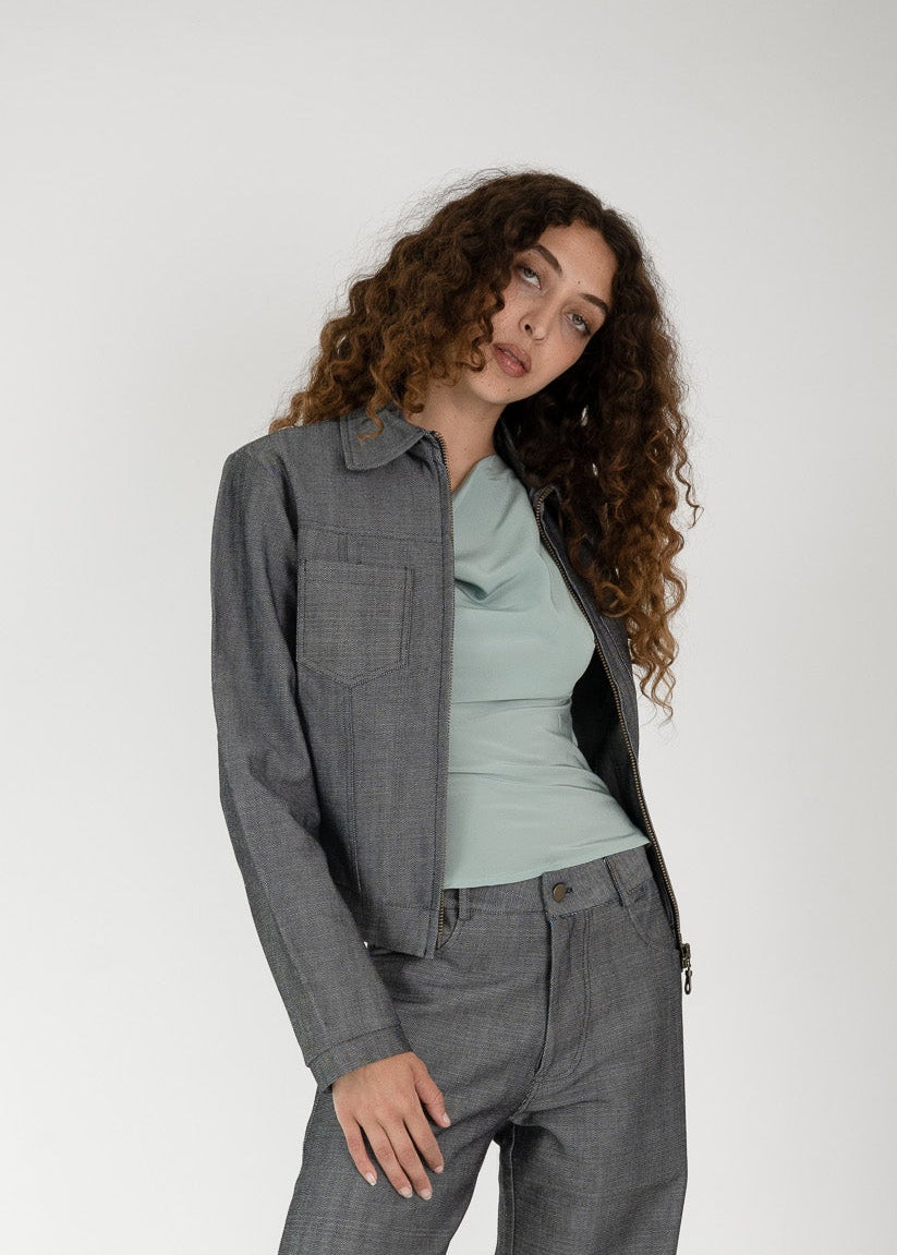 Vienna Blue Grey Jacket