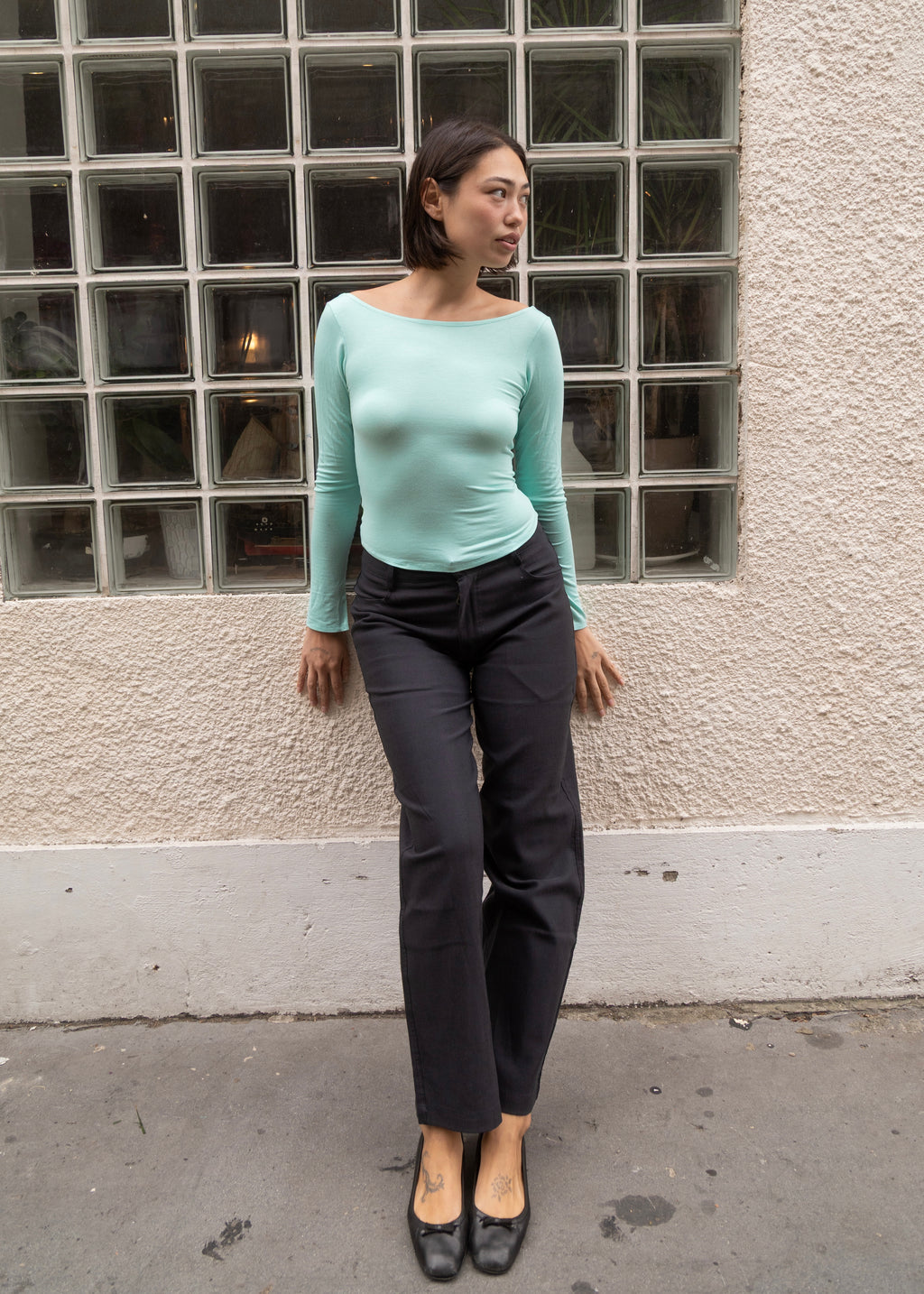 Unisex Vienna Black Needlecord Cotton Trousers