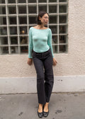 Unisex Vienna Black Needlecord Cotton Trousers