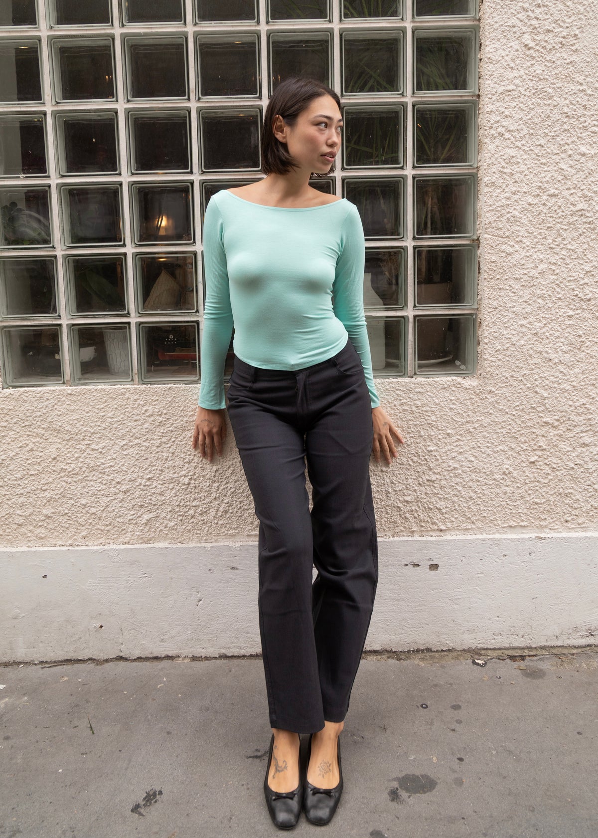 Unisex Vienna Black Needlecord Cotton Trousers