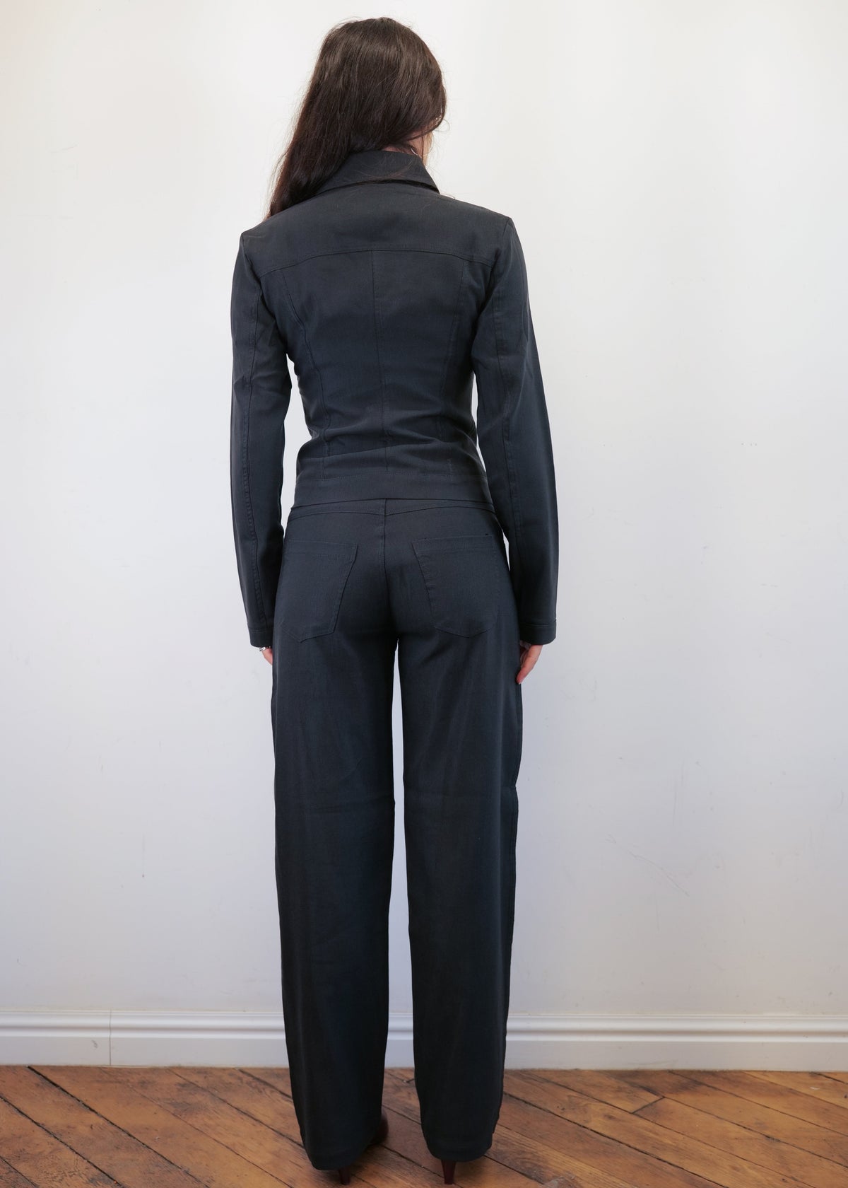 Vienna Black Needlecord Cotton Jacket